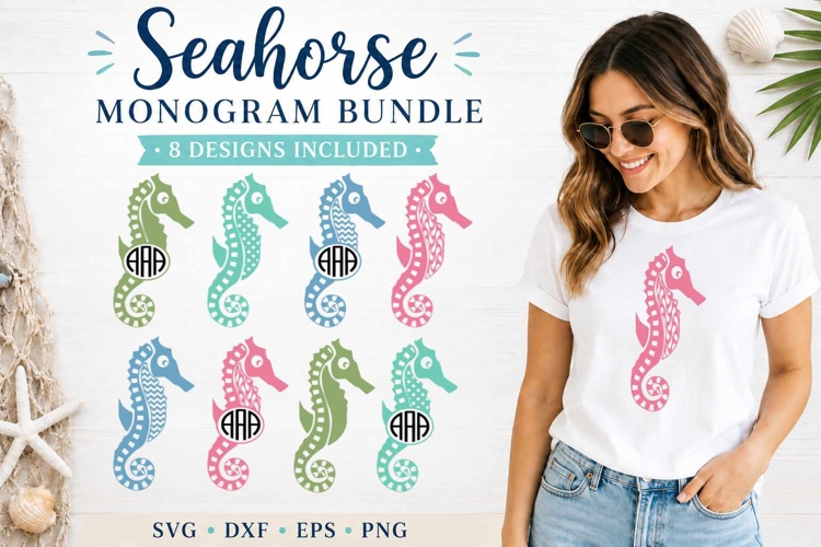Beach Monogram SVGs Image 18