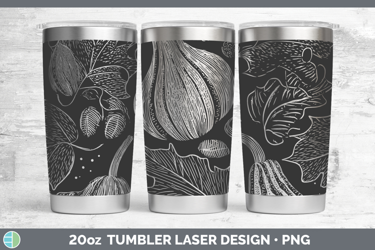Gourds Laser 20oz Tumbler Seamless Autumn Sublimation Tumble