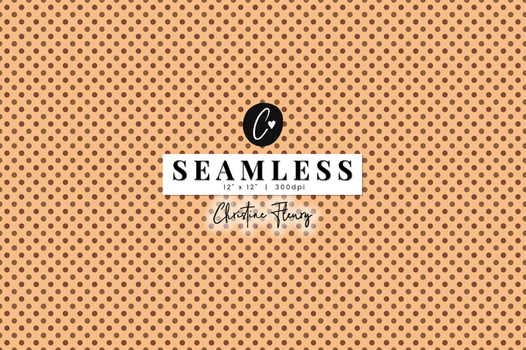 Seamless Brown Dots Digital Paper