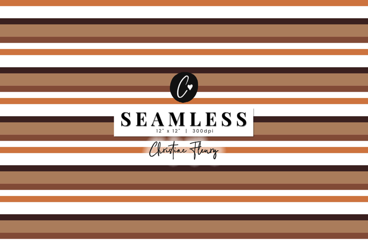 Seamless Brown Striped Digital Paper