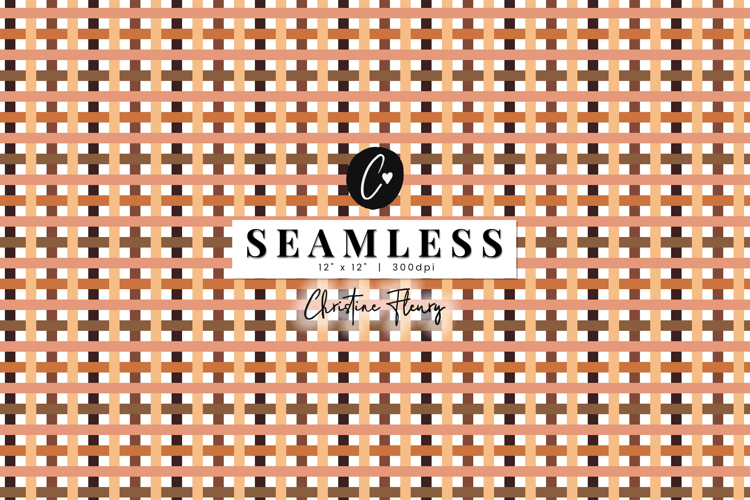 Seamless Brown Weave Digital Paper