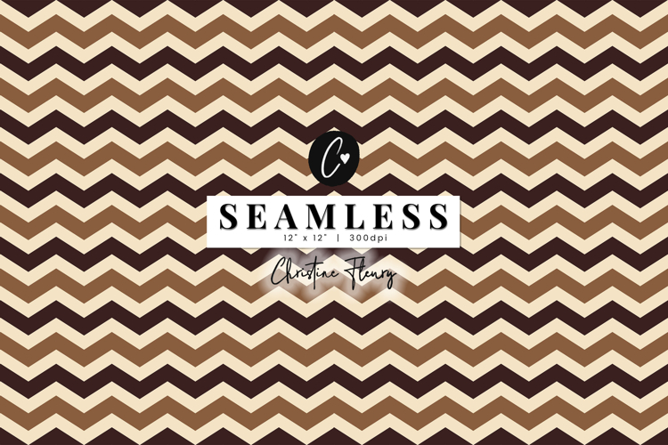 Seamless Brown Chevron Digital Paper