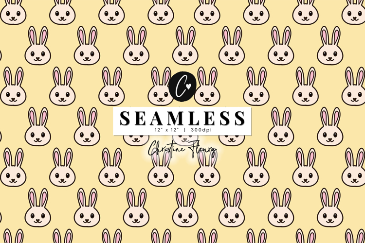 Seamless Easter Bunny Digital Paper