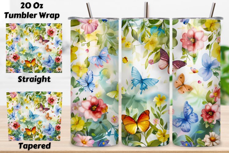 spring butterflies, 3D flower wrap, seamless floral, butterfly tumbler, spring tumbler, 3D butterfly art, floral wrap, seamless design, butterfly design, spring floral, 3D wrap, flower tumbler, butterfly wrap, spring design, seamless tumbler, 3D floral, b