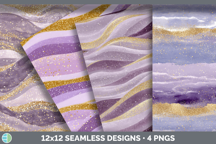 Purple Seamless Glitter Textured Background Papers Scrapbook