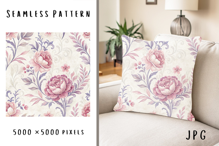 Floral pattern vintage floral watercolor flowers