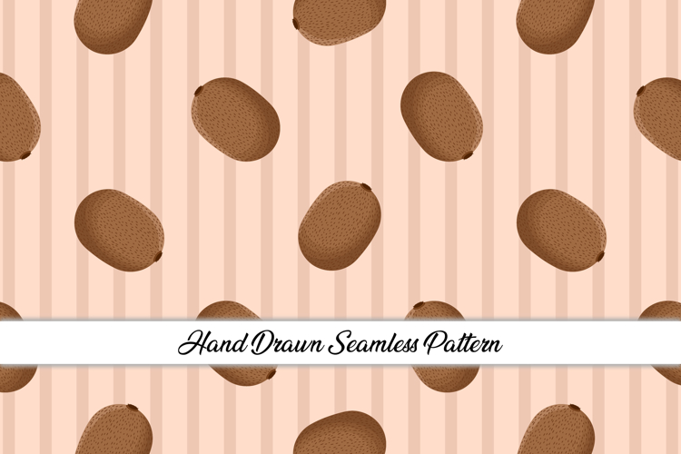 Summer Kiwi Fruit Seamless Pattern | Fruit Digital Paper