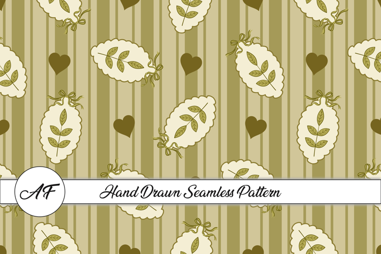 Fall Coquette Stripe Seamless Pattern Seamless Pattern