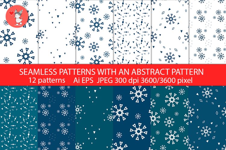 SEAMLESS PATTERNS WITH AN ABSTRACT PATTERN