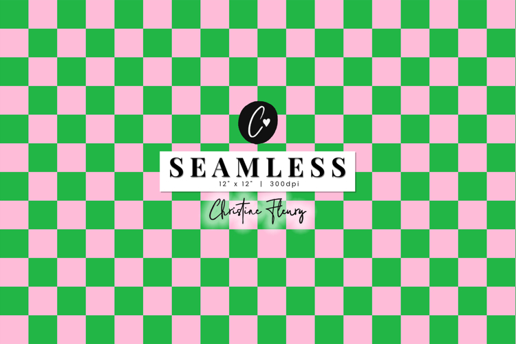 Seamless Checkered St Patricks Digital Paper