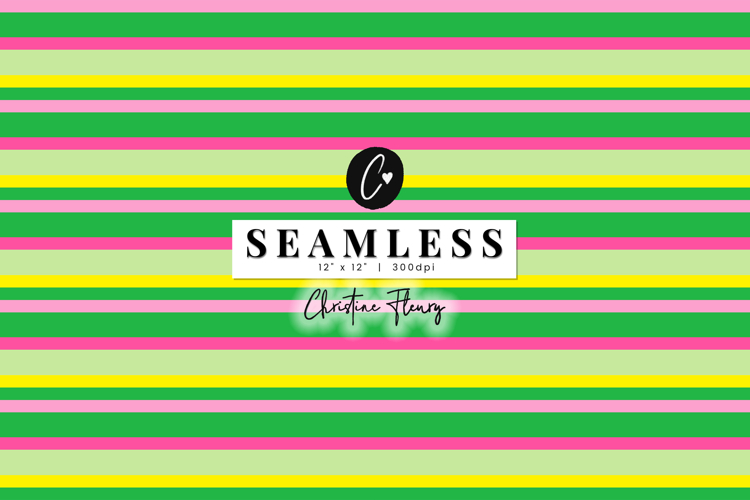 Seamless Striped St Patricks Digital Paper