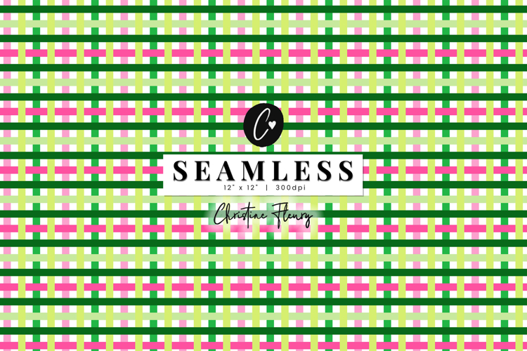 Seamless Woven St Patricks Digital Paper