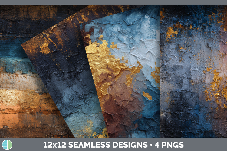 Indigo Seamless Thick Ombre Textured Background Papers Scrap