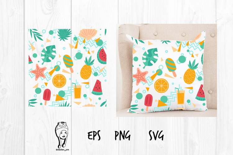Seamless Tropical Summer Pattern