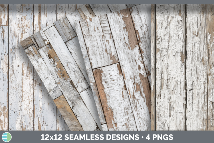 Whitewash Farmhouse Seamless Wood Textured Background Papers