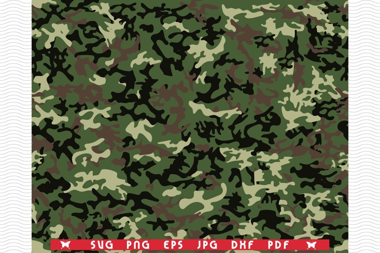 SVG Camouflage print, Seamless pattern digital clipart