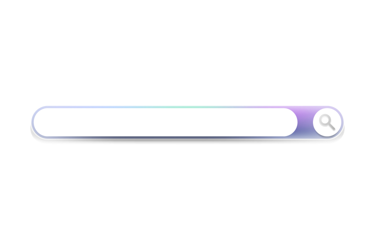 Search bar with glassmorphism style template ui graphic