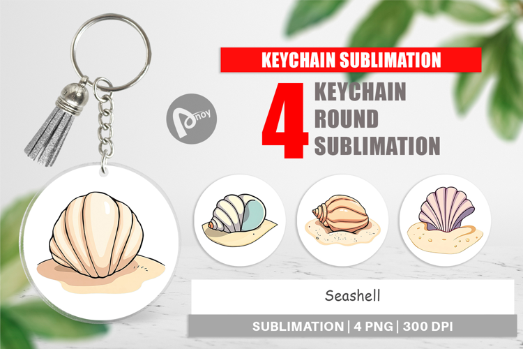 Keychain Seashell
