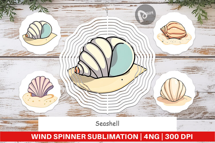 Wind Spinner Seashell example image 1
