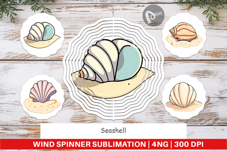 Wind Spinner Seashell
