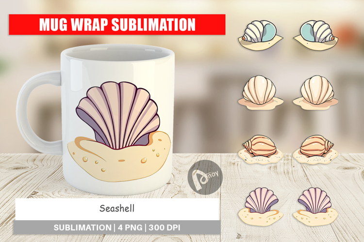 Mug Wrap Seashell
