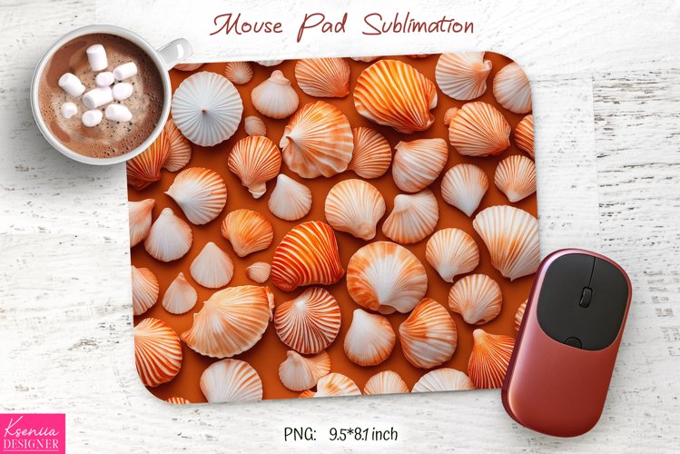 Ocean Seashell Design|Summer Mouse Pad Sublimation