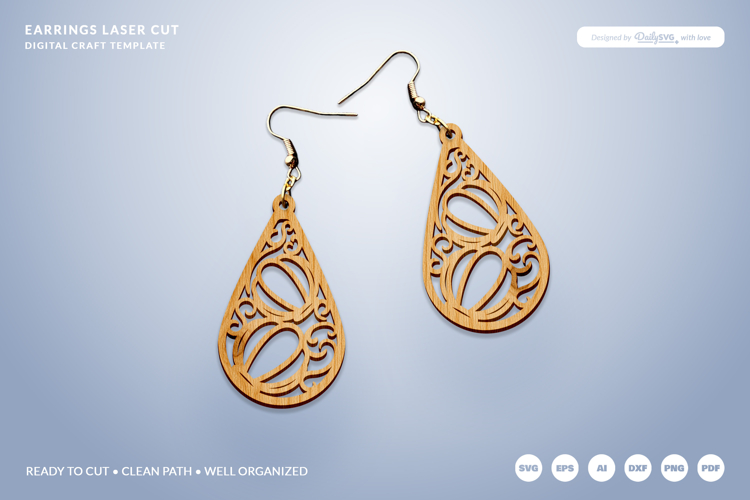 Glowforge Earrings Image 8