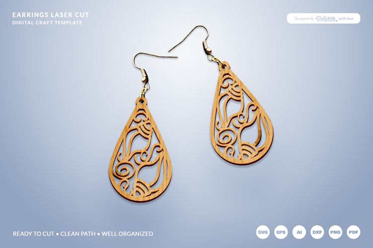 Glowforge Earrings Image 7