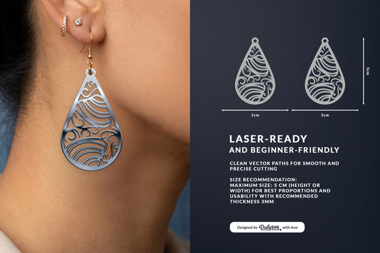 Glowforge Earrings Image 6