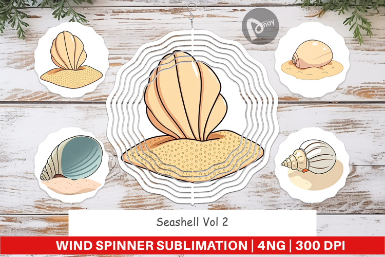 Wind Spinner Seashell