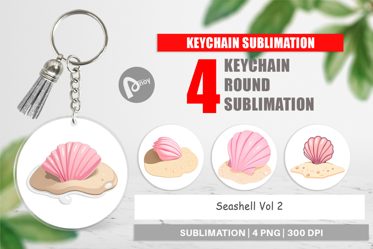 Keychain Seashell
