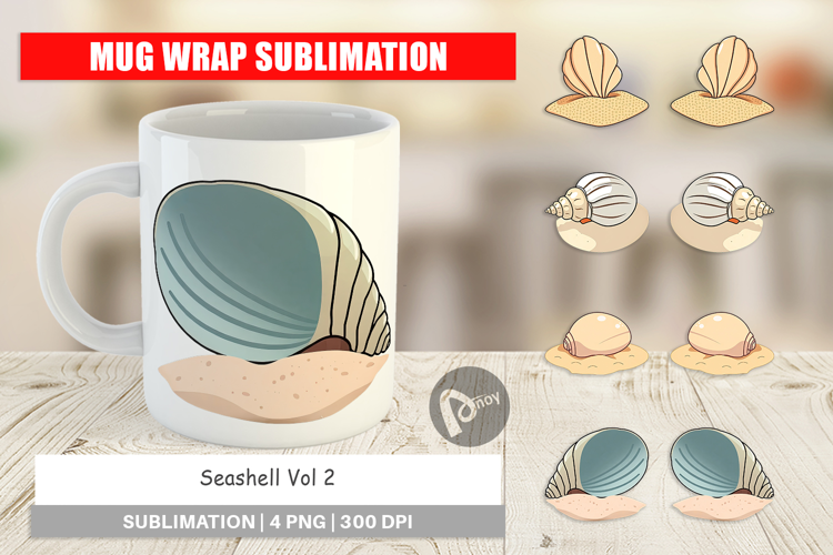 Mug Wrap Seashell