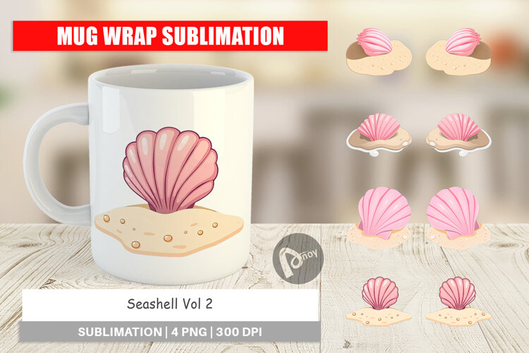 Mug Wrap Seashell example image 1