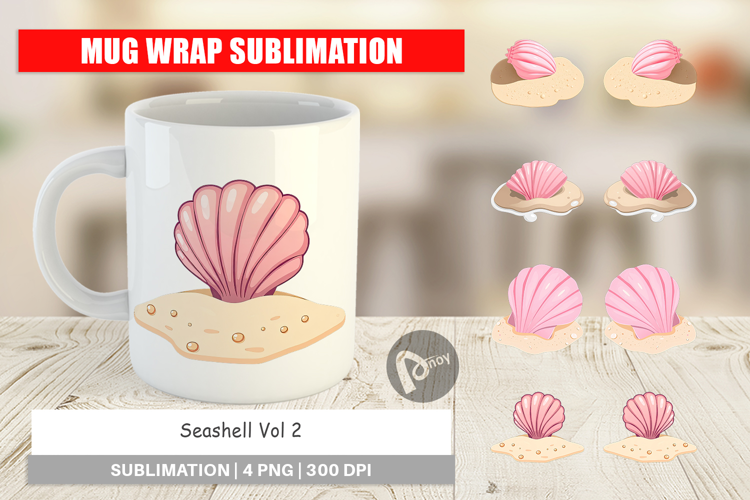 Mug Wrap Seashell
