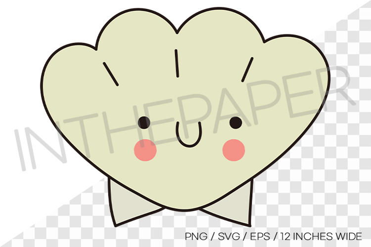Cute seashell illustration PNG summer clipart sea animal svg example image 1