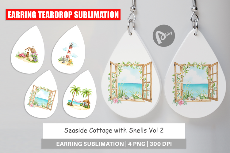 Earring Seaside Cottage