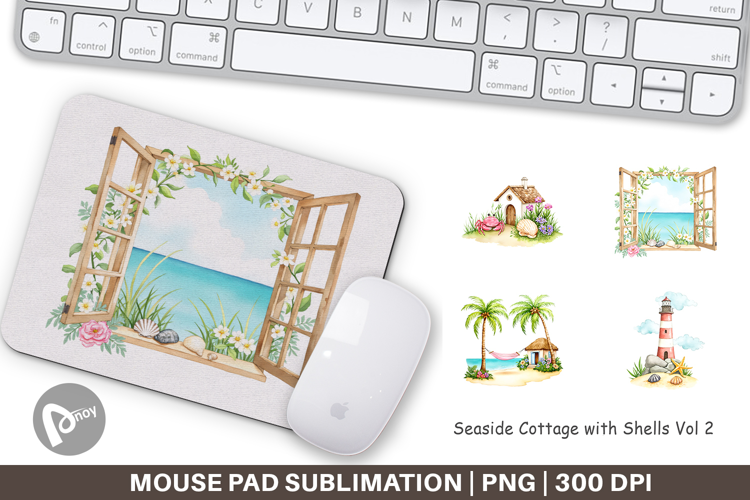 Mouse Pad Seaside Cottage