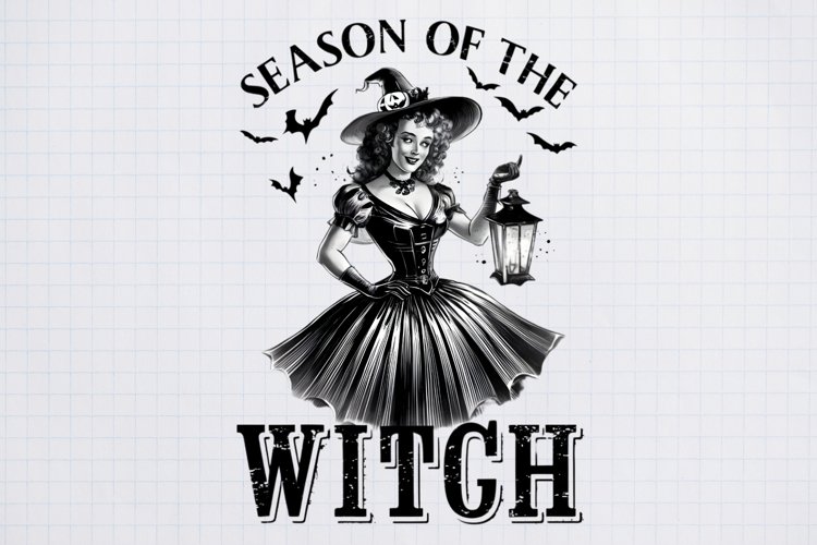 Vintage Pin-up Girls Halloween, Halloween Sublimation