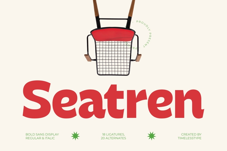 Seatren - Bold Sans Display Font
