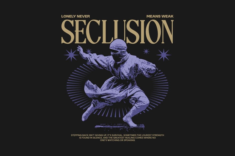 Seclusion Streetwear T-shirt Design