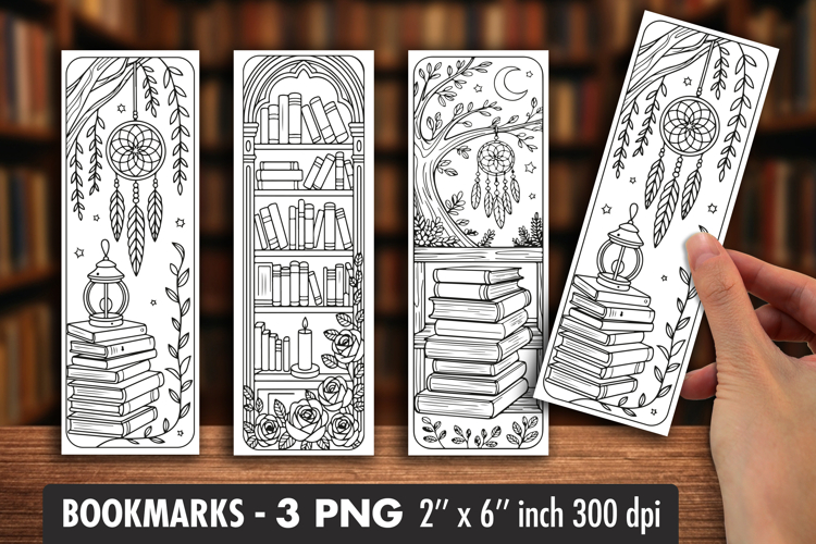 Secret Library Coloring Bookmark