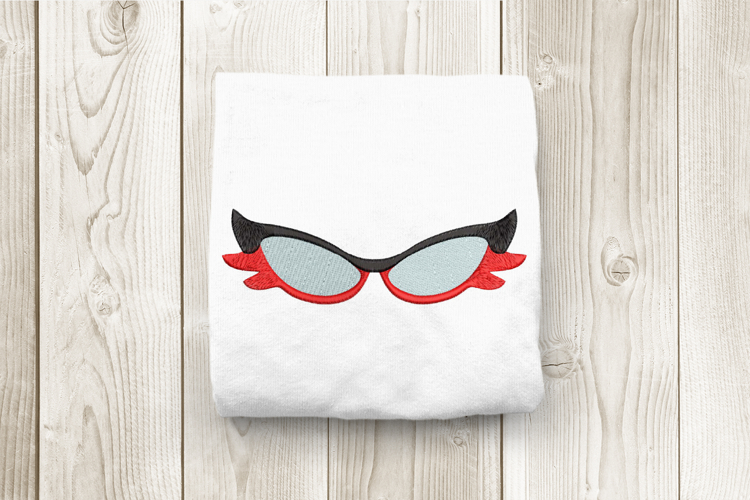 Vintage Secretary Glasses Embroidery File