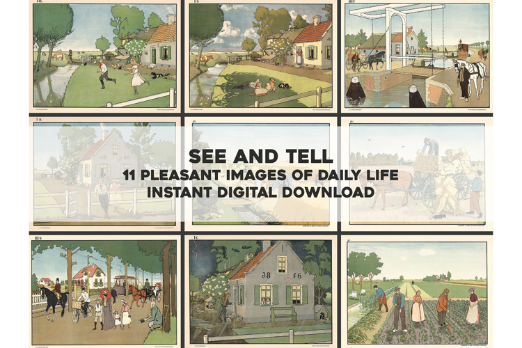 23 Pleasant Images of Rural Life Restored Images Bundle