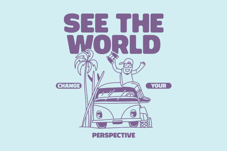 See the World Summer Travel Quotes T-shirt Design
