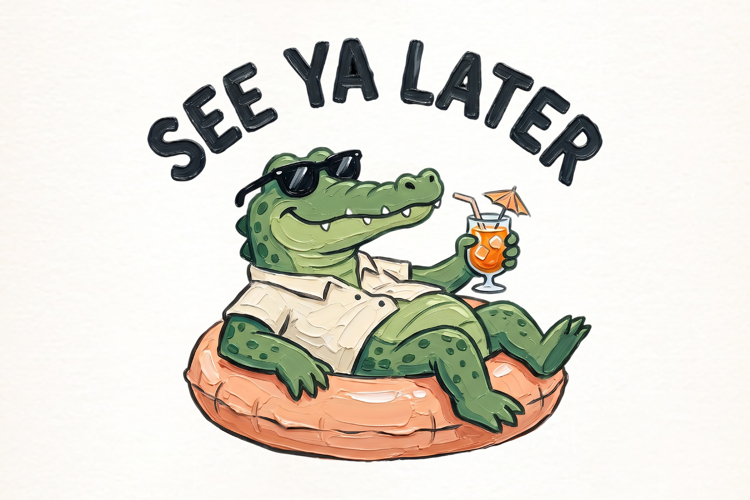 See Ya Later Alligator PNG