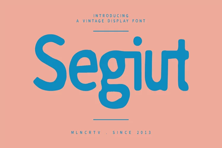 Segiut Vintage Display Font