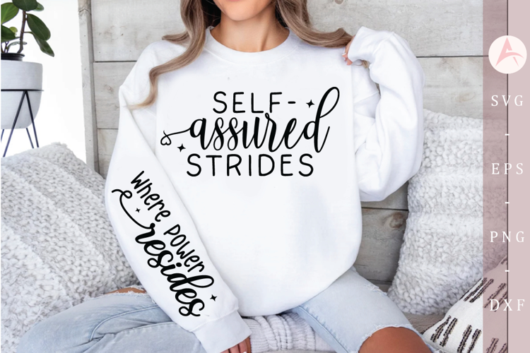 Self assured strides Sleeve SVG