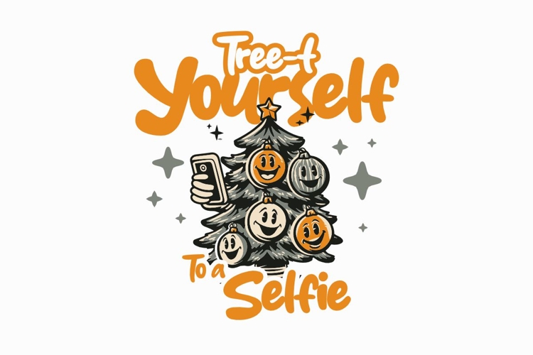 Tree-t Yourself To a Selfie T-shirt Design