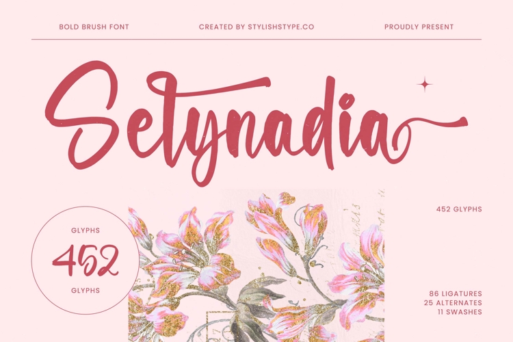 Selynadia - Bold Brush Font