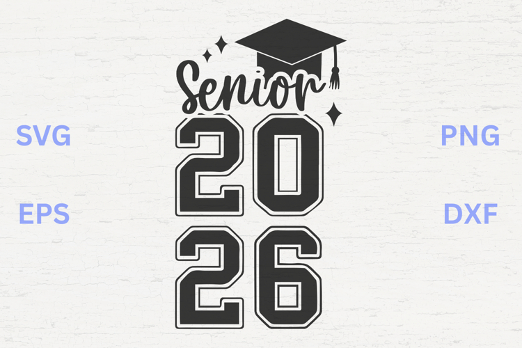 Senior 2026 Sports SVG example image 1